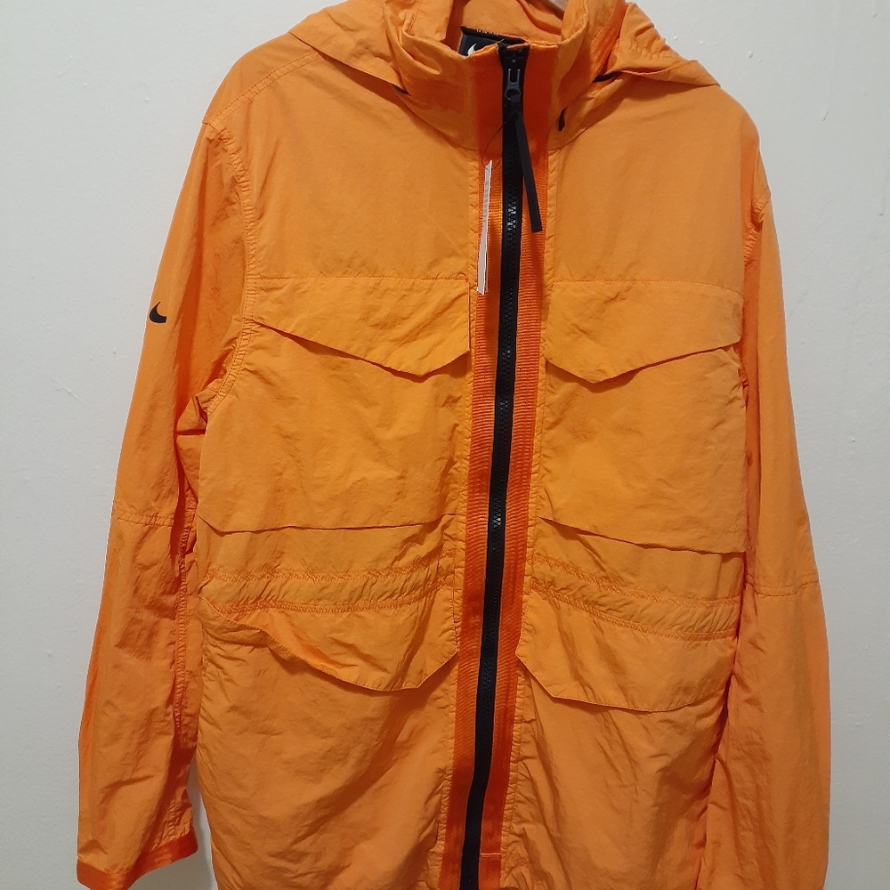 NIKE SPORTWEAR TECH PACK JACKET ORANGE SZ L NWT